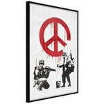 Plakat - War and Peace - 30 x 45 cm - Sort ramme