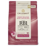 Callebaut Choklad Belgisk Rosa Ruby, 2,5 kg -