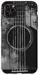 Coque pour iPhone 11 Pro Max Guitare acoustique, vintage, vieilli, musique rock & roll