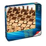 Cayro Juguetes SL - 751 - Jeu de Société - Jeux 2x1 - Dames/Echecs