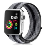 Apple Watch Series 4 44mm waterproof nylon watch band - Black