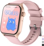 Montre Connectée Enfant Moniteur De Sommeil Fréquence Cardiaque Podomètre Calories Modes Sport Bluetooth Appel Étanche Réveil Jeux Jouet Fitness Tracker Cadeau- Fille Garçon Adolescent 3+ Ans