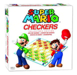 Super Mario - Jeu DE Dames - Jeu de Société Classique pour Enfants dès 6 Ans - Incarnez Votre Héros Nintendo Préféré Mario ou Luigi - Capturez Les Pions de l'Adversaire - Jeu Tactique - 2 Joueurs