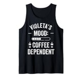 VIOLETA Personalized Cute Coffee Girls VIOLETA Name Tank Top