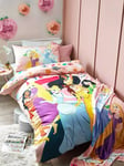 Disney Princess Reversible Pure Cotton Duvet Cover and Pillowcase Set, Single Set