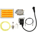 Kit de remplacement de filtre à Air et à carburant, bobine d'allumage de carburateur adapté aux pièces de tronçonneuse Husqvarna 268 272 xp