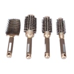 4pcs Professional Hair Brush Set Arc Form Hair Brush Round Brush For Blow HOT