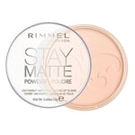 Rimmel - Poudre compacte - Stay Matte - Anti-brillance - Fini mat et naturel - 002 Pink Blossom