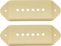 Pro 49,2mm P90 Dog Ear Short/Low Position Capot Micro Manche for USA USA Les Paul/Vintage Style Epiphone, Crème (Lot de 2)