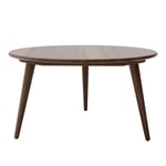 Carl Hansen - CH008, Oljad Valnöt, Ø 100 cm - Höjd 53 cm - Sofabord - Hans J. Wegner - Tre farget - Tre