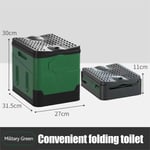 Ranipobo - Toilette Portable, wc Camping pour Hommes et Femmes, Toilette Camping Pliables, wc Portable pour La Randonnée Les Excursions-vert