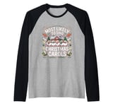 Most Likely To Sing Christmas Carols For Christmas Carolers Raglan Baseball Tee