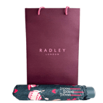 Radley Room Service Green Compact Folding Handbag Umbrella In Radley Bag - New