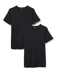 LEVIS Men's T-Shirt, Jet Black, XXL (Pack of 2)