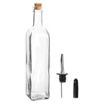 Olive Oil Pourer Bottle with Cork Lid 500ml