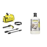 Kärcher K 3 Horizontal Pressure Washer, Pressure: max. 120 bar, Flow Rate: 380 l/h & 62957650 3-in-1 Stone Plug and Clean, Black, Unscented, 1L