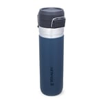 Stanley Quick Flip Stainless Steel Water Bottle 0.71L - Keeps Cold For 12 Hours - Keeps Hot For 7 Hours - Leakproof - BPA-Free Thermos - Dishwasher Safe - Cup Holder Compatible - Abyss