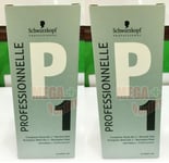 2 x P1 SCHWARZKOPF PROFESSIONNELLE PERM LOTION COMPLETE PERM KIT 1 NORMAL HAIR