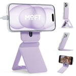 MOFT Tripod for iPhone 16/15/14/13/12 Series, Snap Invisible Phone Tripod Stand with 3 Modes for Self-vlogging, Browsing, Macro Photography, Video Call, Portable Lightweight Phone Stand, Peony