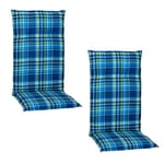 Beo B120 Barcelona HL Coussin pour Fauteuil à Dossier Haut Bleu Épaisseur 5 cm Env. 48 x 119 cm