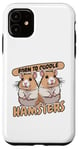 Coque pour iPhone 11 Hamster doré Born To Cuddle - Hamster nain