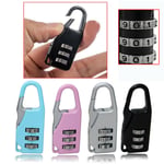 4pcs 3 Digit Combination Number Locks Padlock Locker Lock Home Luggage Travel