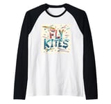 Pretty Fly Kites Costume for Boys and Girls Raglan Baseball Tee