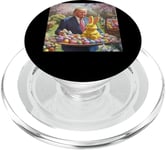 Trump Easter Bunny Eggs Funny Patriotic Easter Celebration PopSockets PopGrip for MagSafe