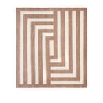 Dusty Deco - Labyrinth Throw - Beige/Off White - Pledd og tepper - Beige