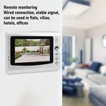 Wired Video Intercom System Smart Infrared Video Doorbell Camera With 7 In