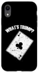 Coque pour iPhone XR Qu'est-ce que Trump? Euchre Jeu de cartes