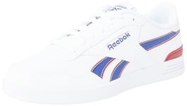 Reebok Mixte Clip Court Advance Basket, FTWR White Classic Cobalt Flash Red, 45.5 EU