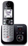 Panasonic KX-TG686 Téléphone Fixe numérique sans Fil (Blocage Automatique des appels, répondeur Automatique, Mains Libres, sans Mode, différents Sons d'appels, répertoire téléphonique, Moniteur de