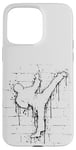 Coque pour iPhone 15 Pro Max Urban Street Art Fighter Sidekick Roundhouse TaeKwonDo