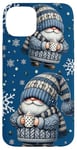 Coque pour iPhone 15 Plus Xmas Gnome For Coffee Lovers With Hot Cocoa Mug For Winter