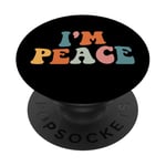 Im Peace I Come in Peace Costume de couple pour homme et femme PopSockets PopGrip Adhésif