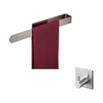 Nickel Brossé Porte-Serviettes Autocollant,Acier Inoxydable Porte Serviettes Mural,Anneau de Serviette Moderne de Salle de Bain ,Support de