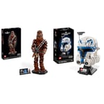 LEGO 75371 Star Wars Chewbacca, Figurine Wookiee avec Arbalète, Minifigurine et Plaque Descriptive & 75349 Star Wars Le Casque du Capitaine Rex, Maquette à Construire pour Adultes