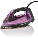 303140 fer à repasser Fer à vapeur Semelle en céramique 2800 w Noir, Violet - Morphy Richards