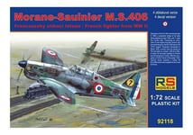 RS MODELS 92118 1/72 Morane Saulnier Ms. 406 France (4 Decal V. pour France)