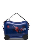 Samsonite Dream2Go Ride-On Suitecase Marvel Spiderman Web Marinblå