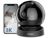 Imou 3K Pet Dog Camera Baby Monitor with AI Human/Pet/Sound Detection, 360° WiFi Security Camera Indoor IP Home Wireless Camera 5MP, Smart Tracking, Siren, 2-Way Audio, Night Vision, Works with Alexa