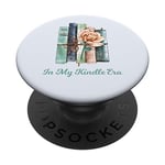 In My Kindle Era Botanical Flowers Book Floral Book Reading PopSockets Adhesive PopGrip