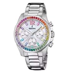 Montre Festina Boyfriend Rainbow Femme Acier Cristaux Multicolore F20606/2