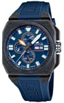 Lotus L18976/3 Carbon Fiber Square Chrono (45.4mm) Dark Blue Watch