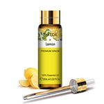 PHATOIL Huile Essentielle Citron 10 ML, Huiles Essentielles Pures Naturelles pour Diffuseur, Huile de Citron pour Humidificateur Aromathérapie Bougies