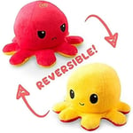 Octopus Plushie Reversible Red/Yellow Toy Mini Plush New