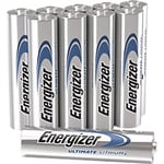 Energizer Battery Ultimate Lithium AAA 1500 mAh Lithium (Li) 1.5 V Pack of 10