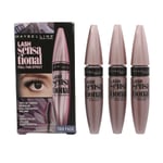 Maybelline Lash Sensational Mascara Black Lengthening Mascara Trio Pack Makeup