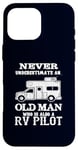 iPhone 16 Pro Max RV Pilot Camper Caravan Funny Old School Camping Camp Case